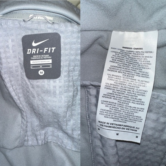 Bundle of 2 Women’s Jackets, Nike & Adidas, Gray, Size Medium - Picture 8 of 12